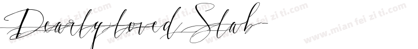 Dearly loved Slab字体转换